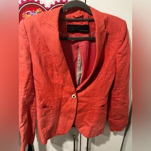Zara Women's Vibrant Red Blazer